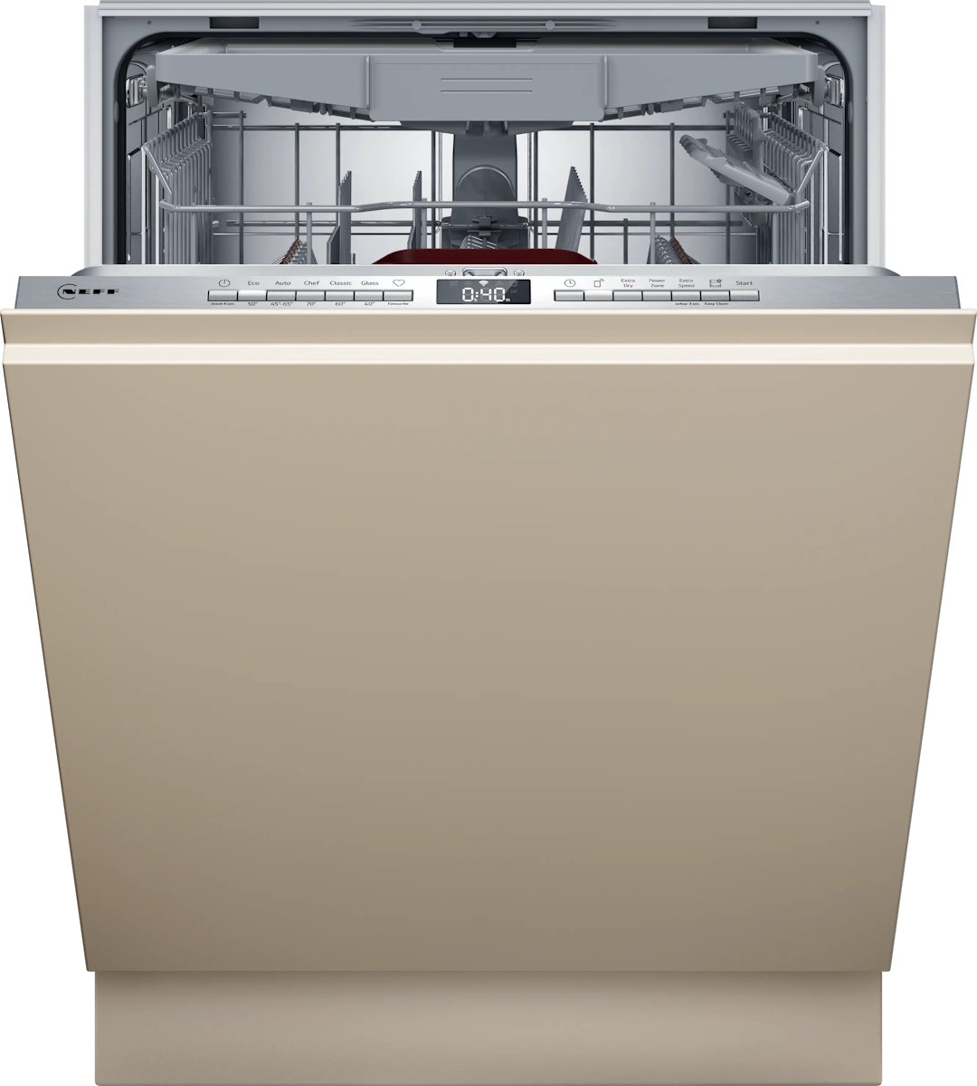 Neff S155EVX04E Fully Integrated Built-In Dishwasher – Front View