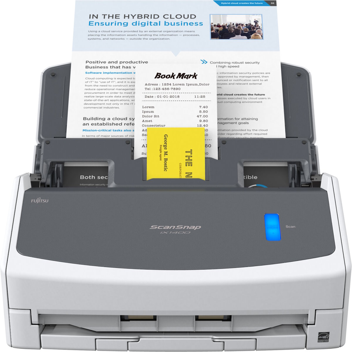 RICOH Scanner ScanSnap iX1400, ADF Dokumentenscanner, Duplex, USB, A4