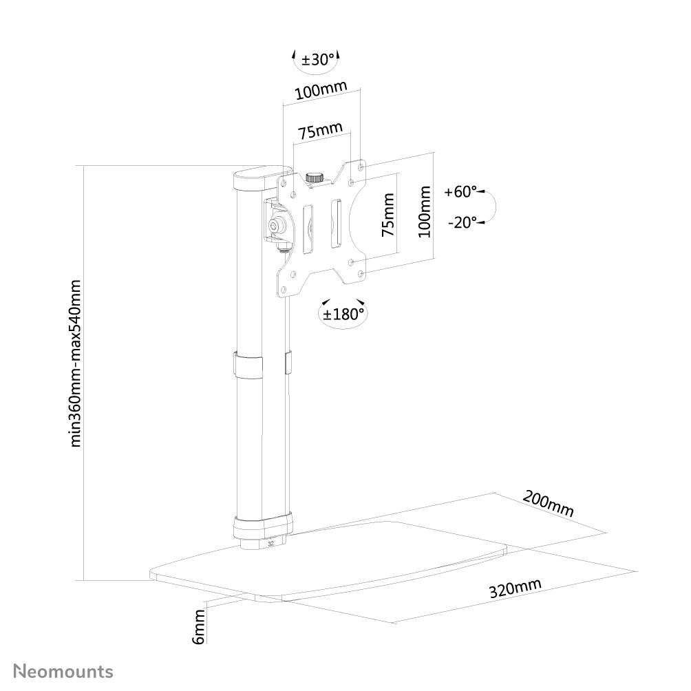 Neomounts FPMA-D890BLACK