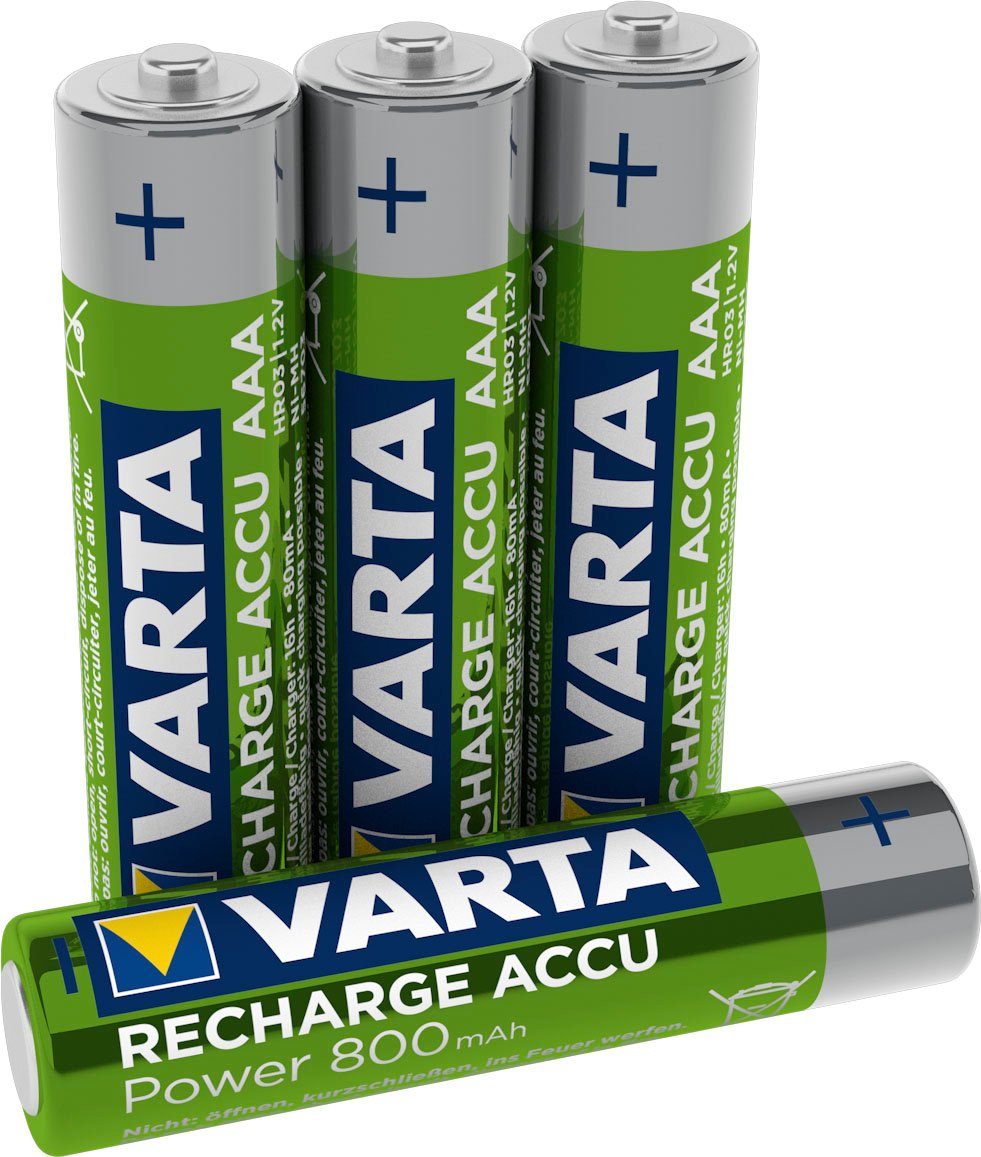 Varta Akku Recharge Accu Power Micro AAA NiMH 800mAh (4er Blister)
