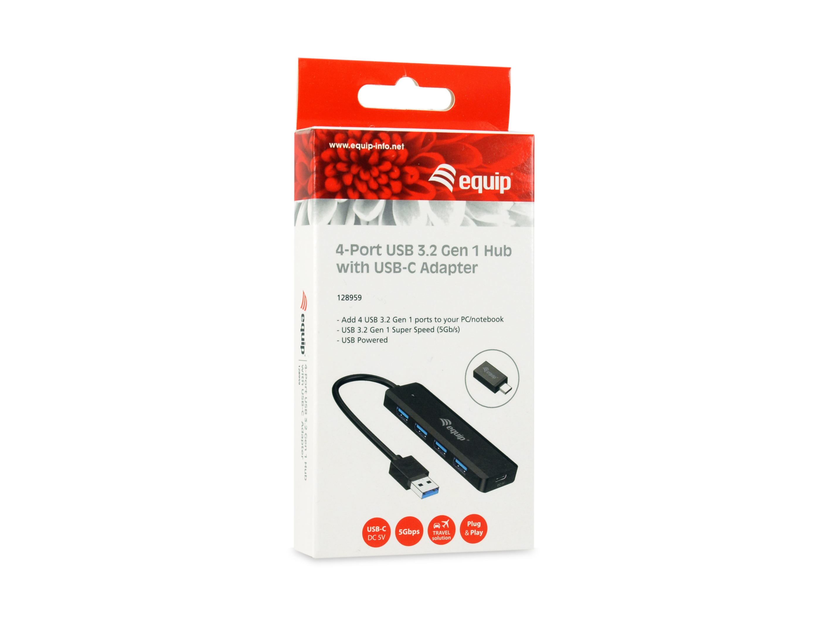 Equip 4-Port USB 3.2 Gen 1 Hub