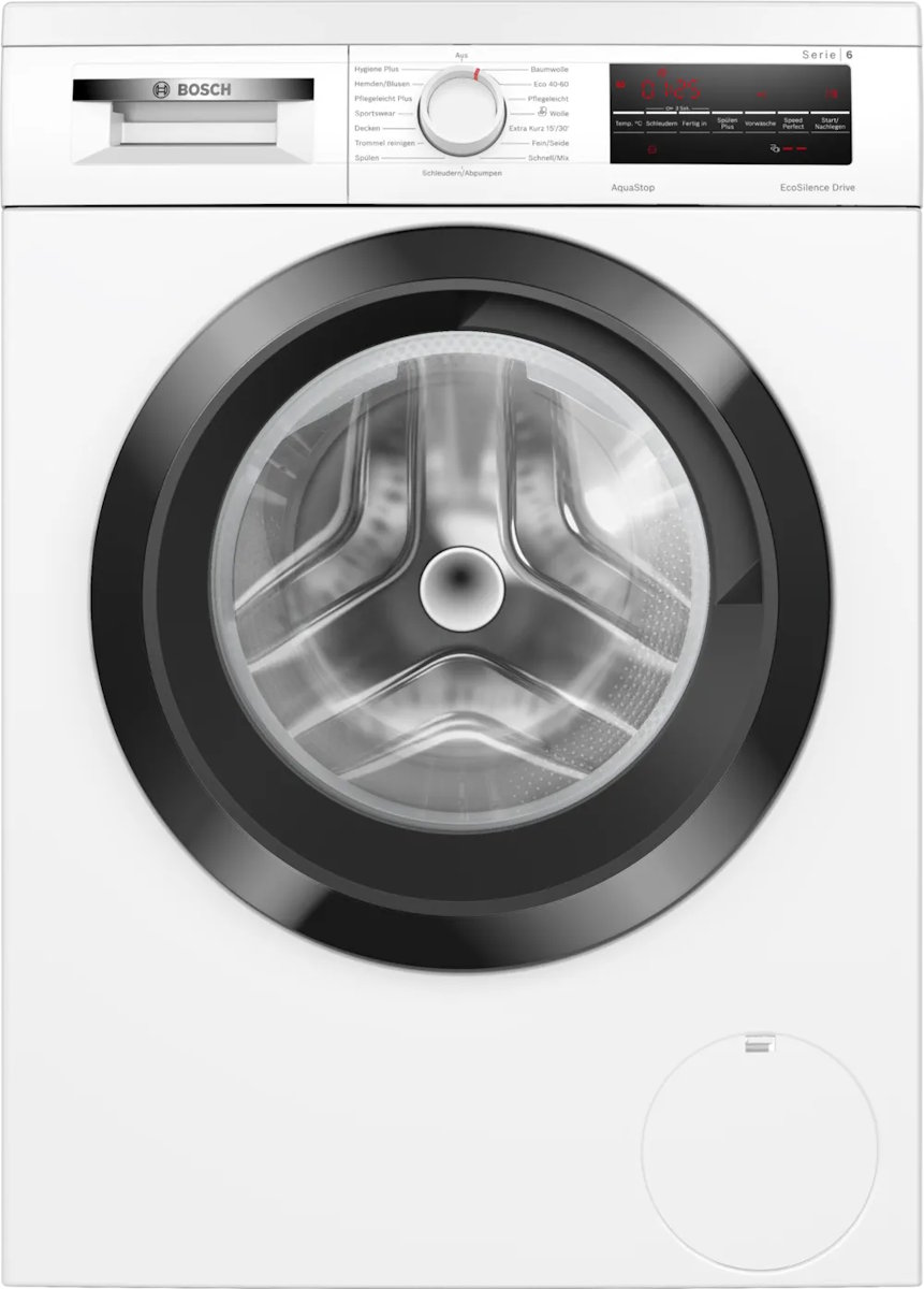 Bosch Serie 6 Waschmaschine WUU28T48, Frontlader in Weiß, 8 kg Fassungsvermögen, unterbaufähig
