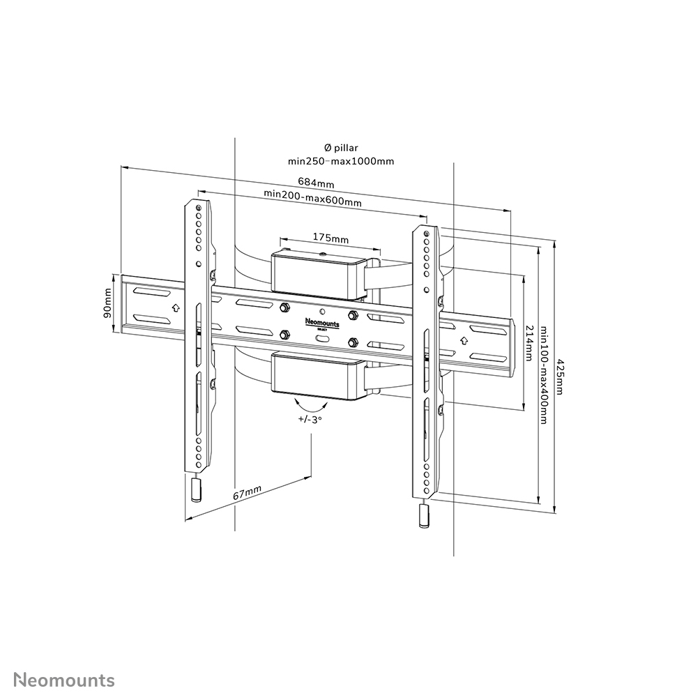 Neomounts WL30S-910BL16