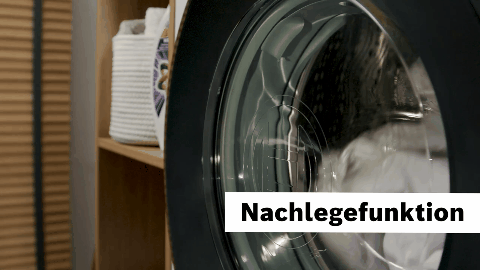 Bosch Nachlegefunktion für vergessene Wäschestücke