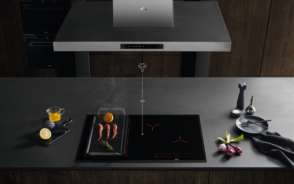 AEG IKE74441XB Induktionskochfeld autark mit Hob²Hood und Bridge-Funktion | EAN: 7332543831166