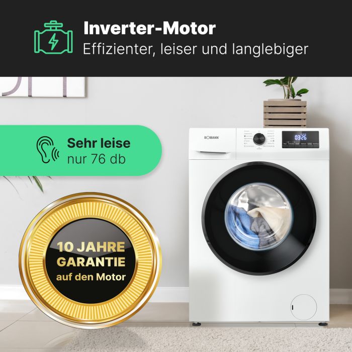 Effizienter Inverter-Motor Inverter Motor der Bomann WA 7175 Waschmaschine