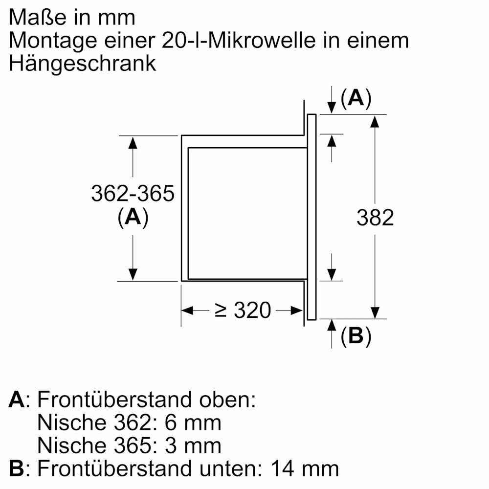 Bosch BFL523MB4 Einbau-Mikrowelle 800W Schwarz – AutoPilot für einfache Bedienung & Reinigung