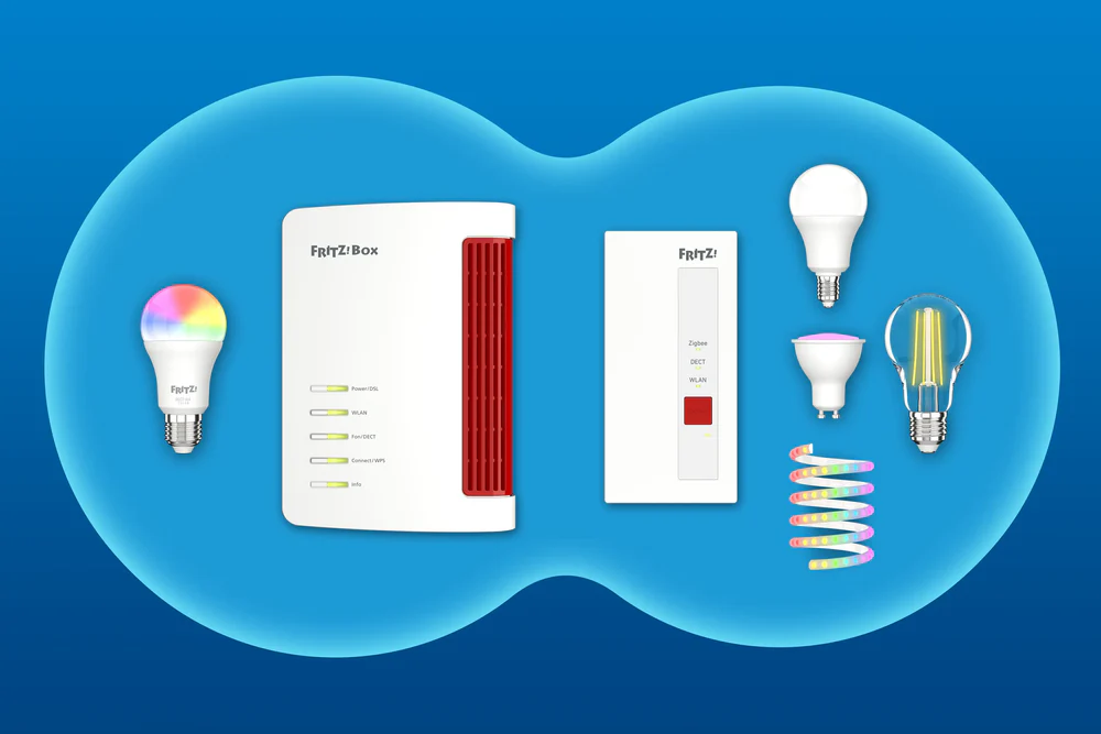AVM FRITZ! Zigbee-Basis Maximale Kompatibilität für mehr Möglichkeiten AVM FRITZ! Zigbee-Basis - Zigbee 3.0 Standard, unterstützteine grüße Bandbreite an Geräten