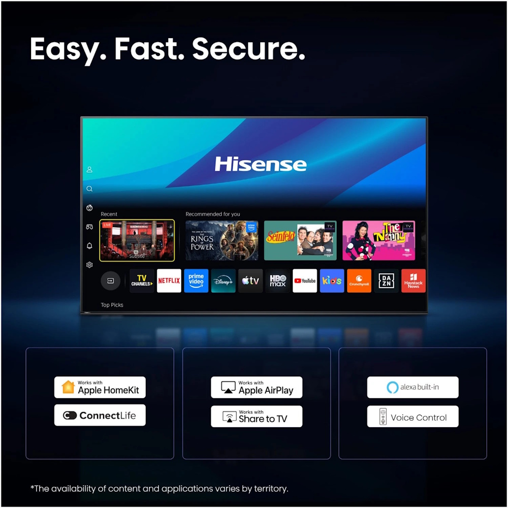 Hisense UR9DS LED-TV ULED - Smart TV mit Apps