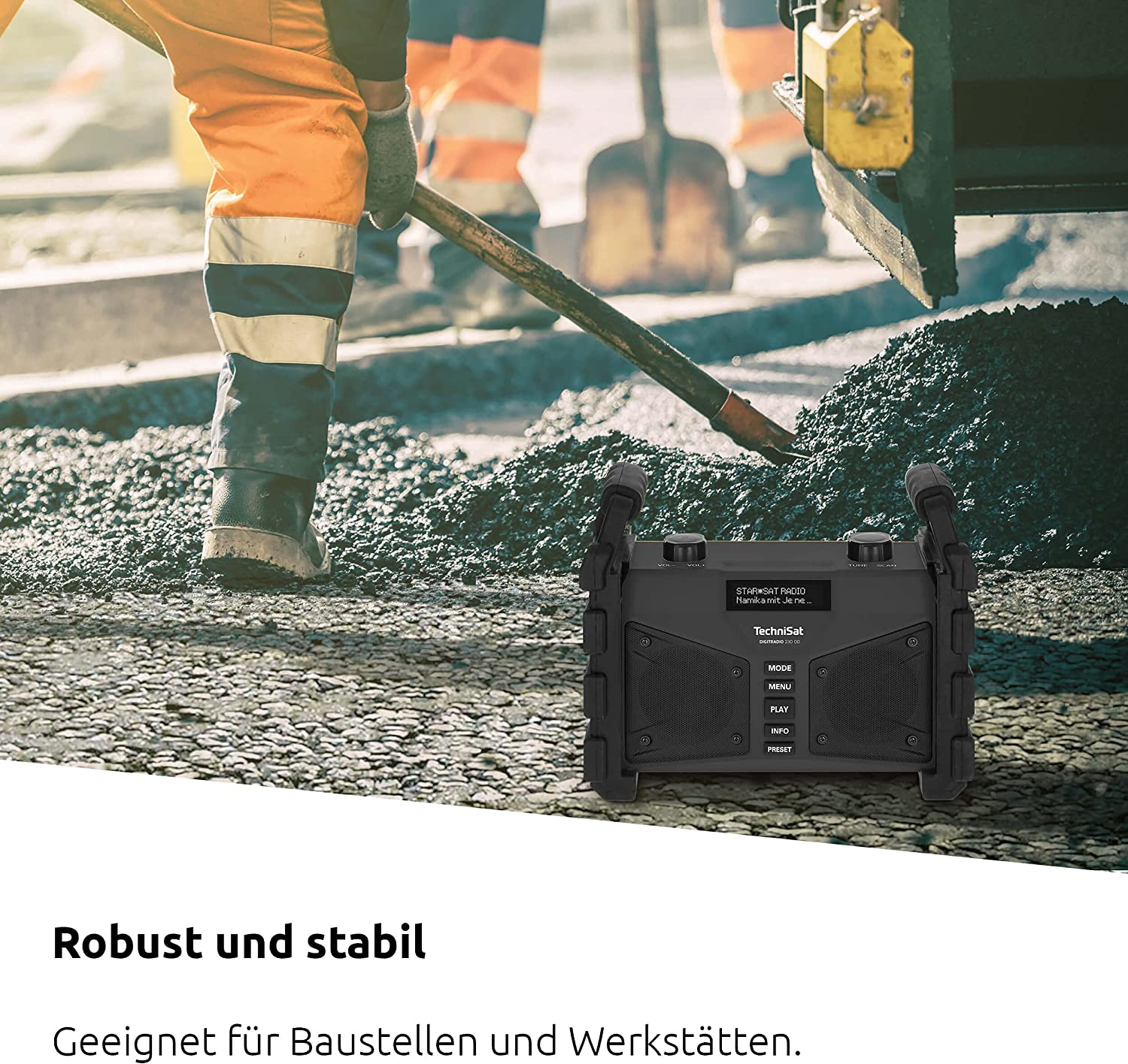 TechniSat DIGITRADIO 230 OD Ideal für den Einsatz auf der Baustelle oder im Garten, EAN: 4019588239074