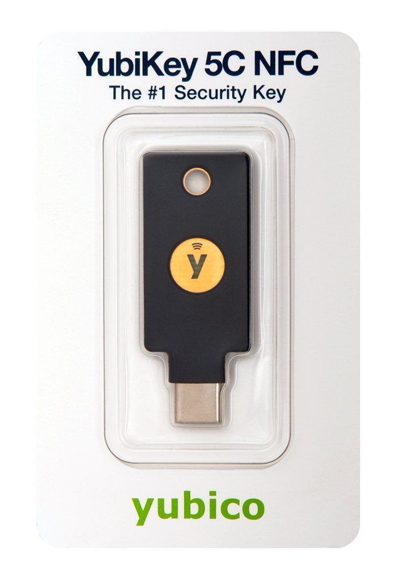 Yubico YubiKey 5C NFC security key with USB Type C connector FIDO2 U2F OTP  EAN: 5060408462331