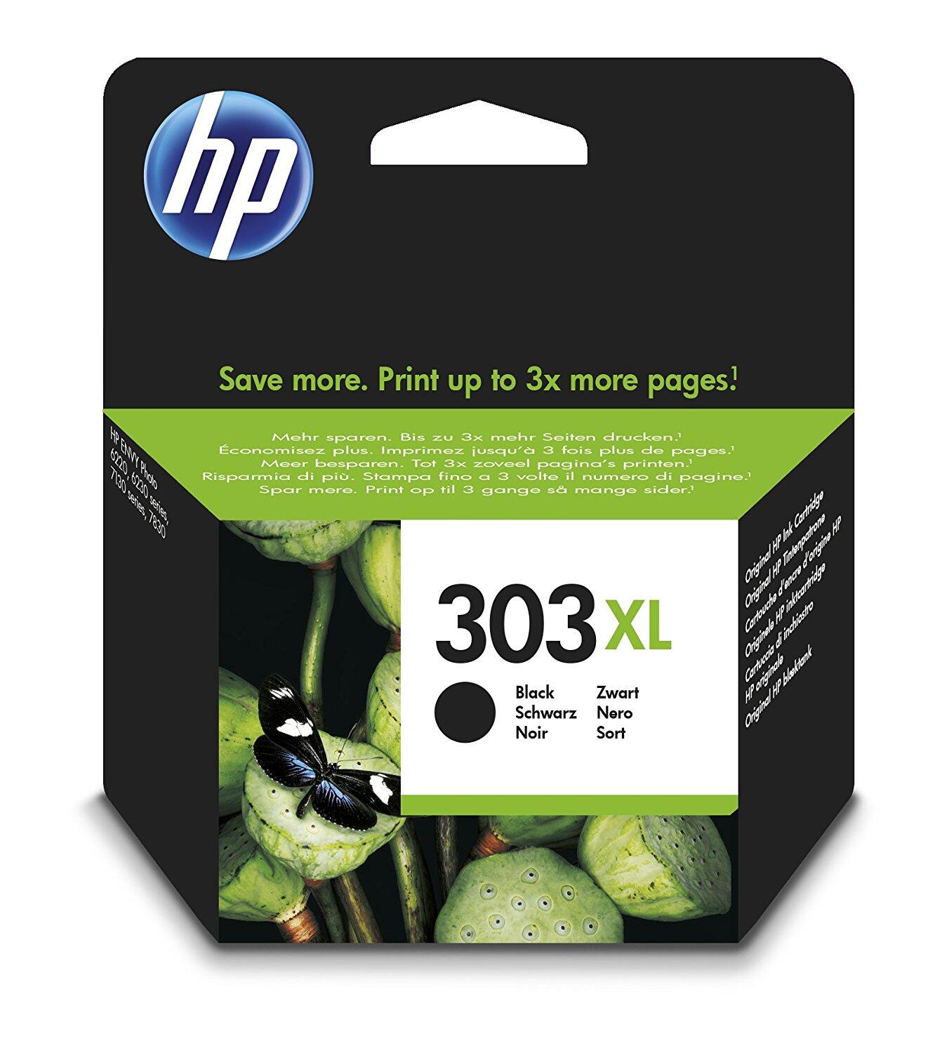 HP 303XL Schwarz Original Druckerpatrone mit hoher Reichweite