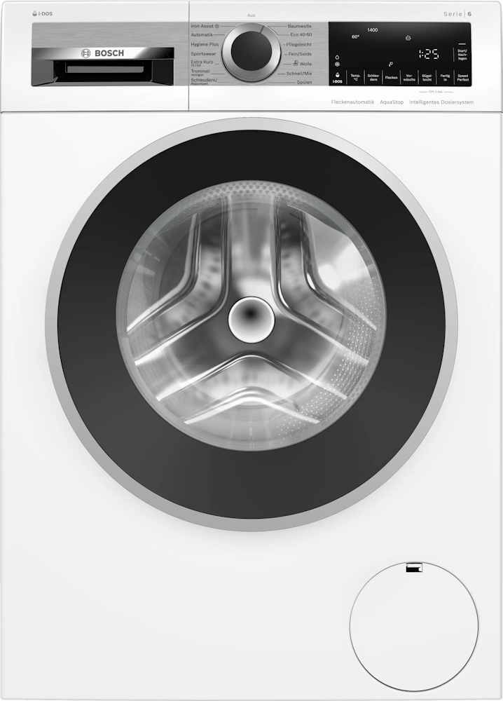 Bosch WGG244F40 Series 6 washing machine, white, with i-DOS dosing system and display