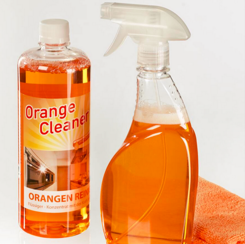 Orangenreiniger Konzentrat 2 x 750ml Set incl. Sprühkopfflasche und 1 Mikrofasertuch, EAN: 5999546883190