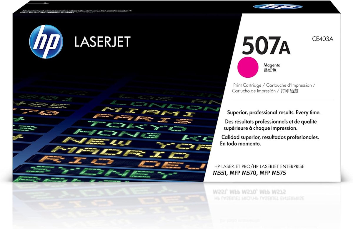 HP 507A Magenta Original LaserJet Tonerkartusche - Tonerpatrone (CE403A)