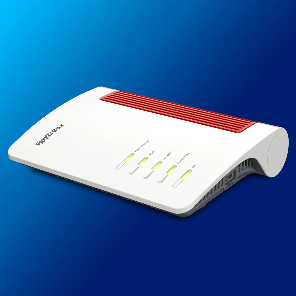 Box FRITZ! 4690 WLAN-Router Dual-Band (2,4 GHz/5 GHz) Rot, Weiß