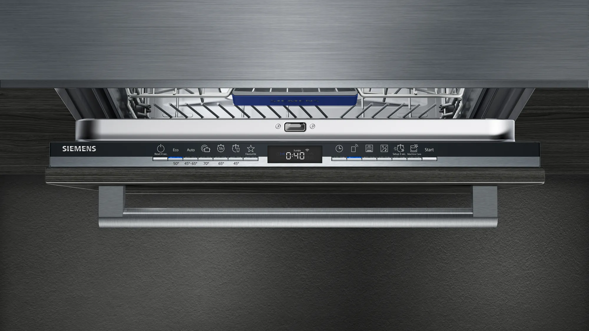Top-Control Bedienfeld des Siemens iQ300 Geschirrspülers SN63EX14VE