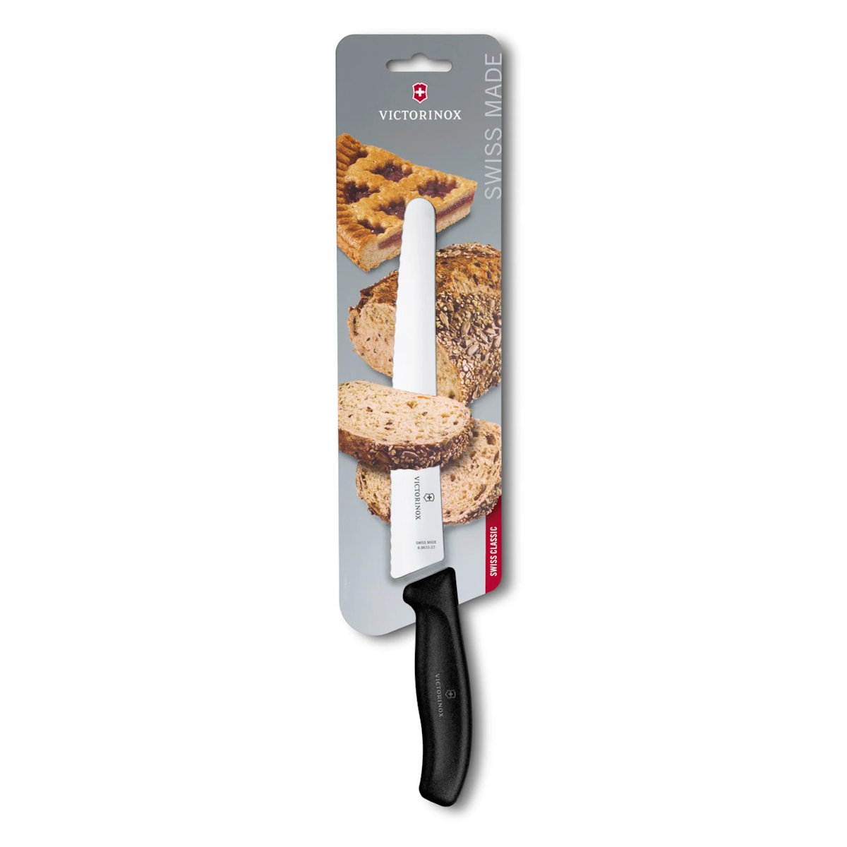 Victorinox Swiss Classic 6.8633.22B Brot- und Konditormesser (22 cm) – Für präzise Schnitte ohne Krümel