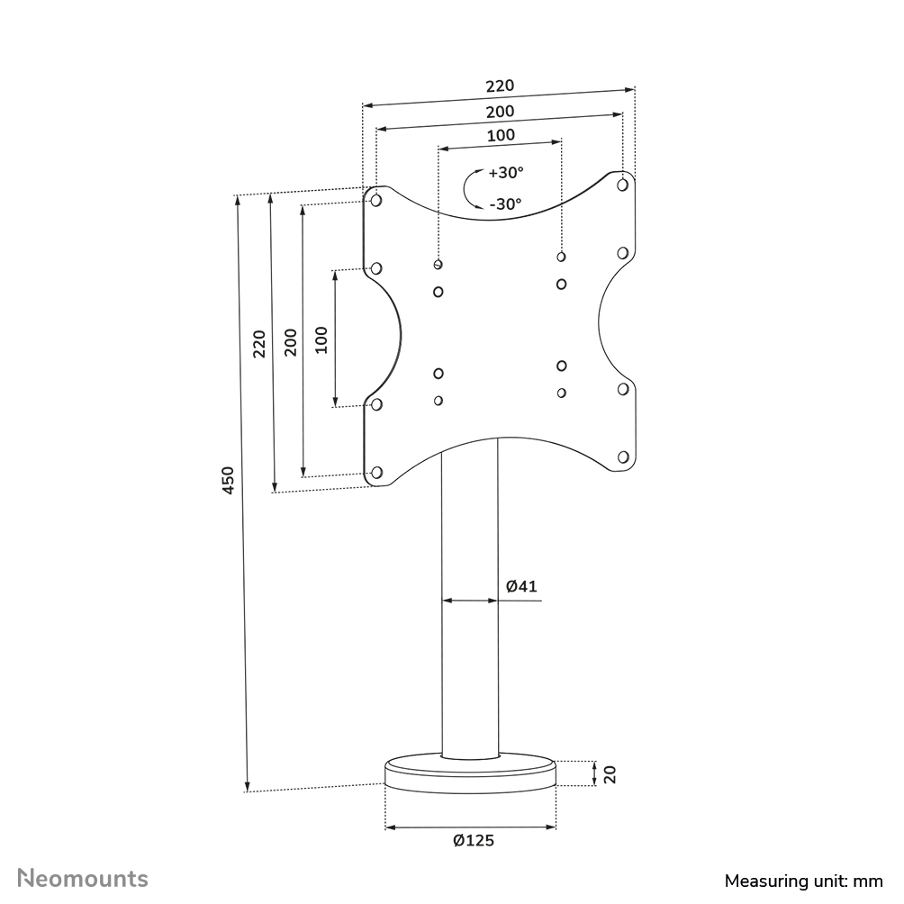 Neomounts DS42-430BL12