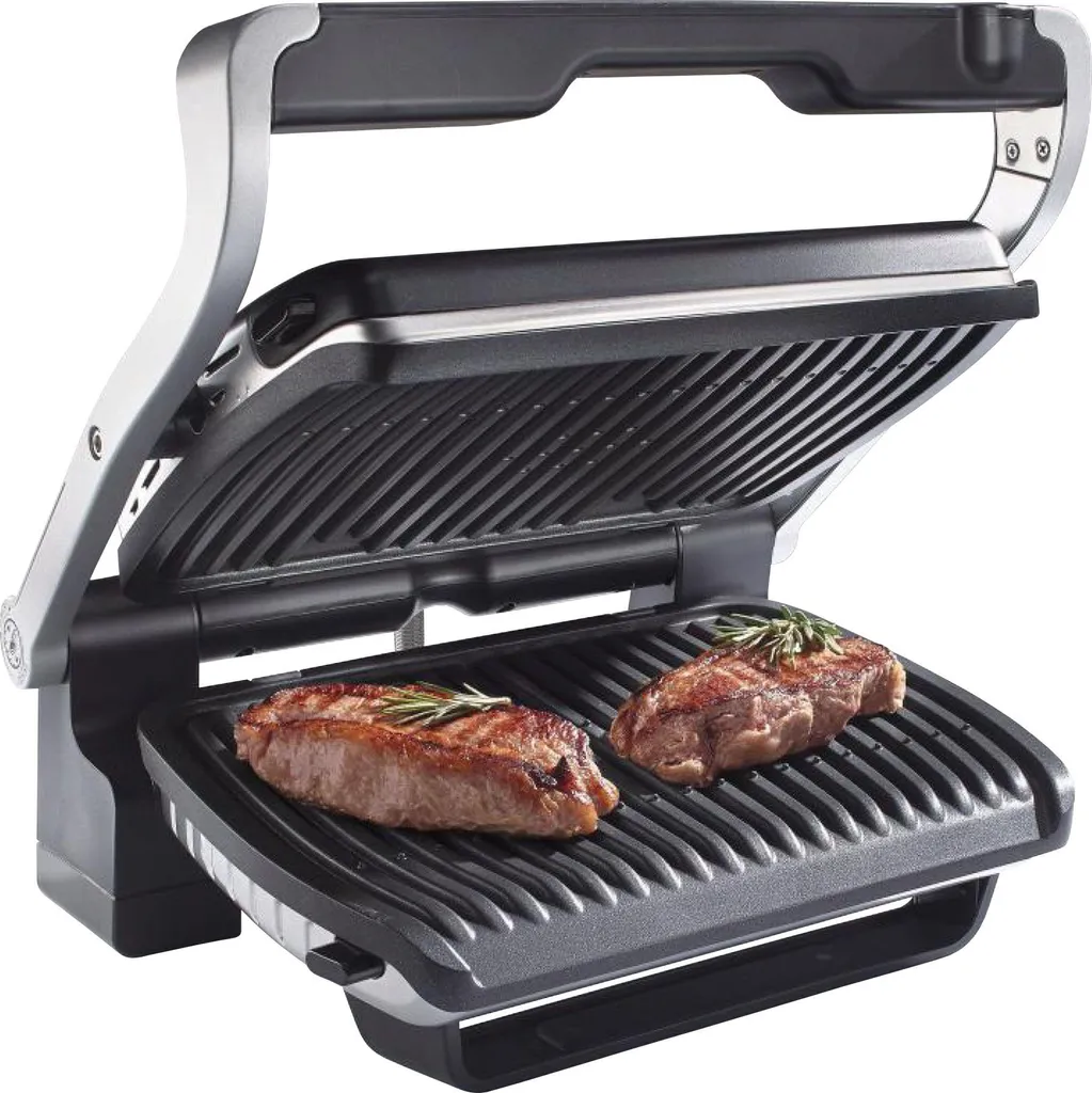 1B4Sn6GleDpGoP TEFAL GC705D OptiGrill Kontaktgrill - silber