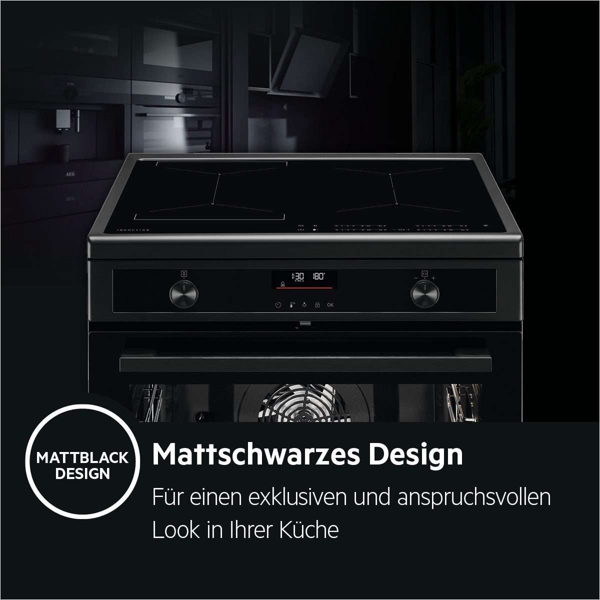 AEG CIB6499APB Mattschwarzes Design