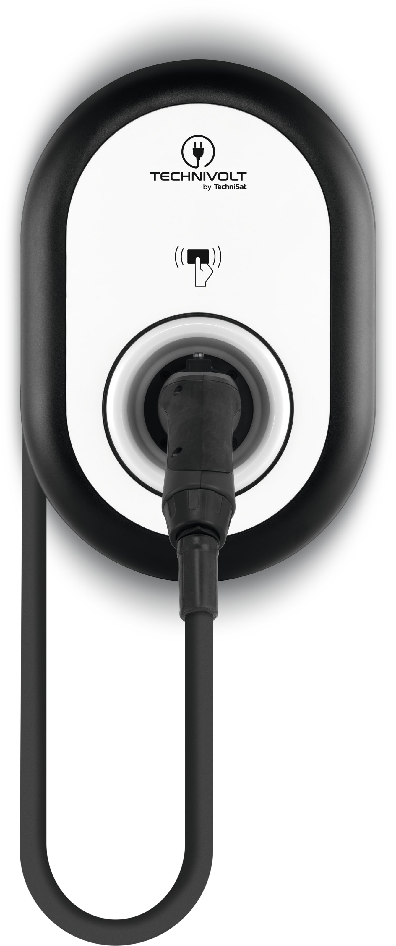 TECHNIVOLT_101_1 TechniSat TECHNIVOLT 101, Schwarz/Weiß 11 kW, Ladestation mit festem Ladekabel Typ 2