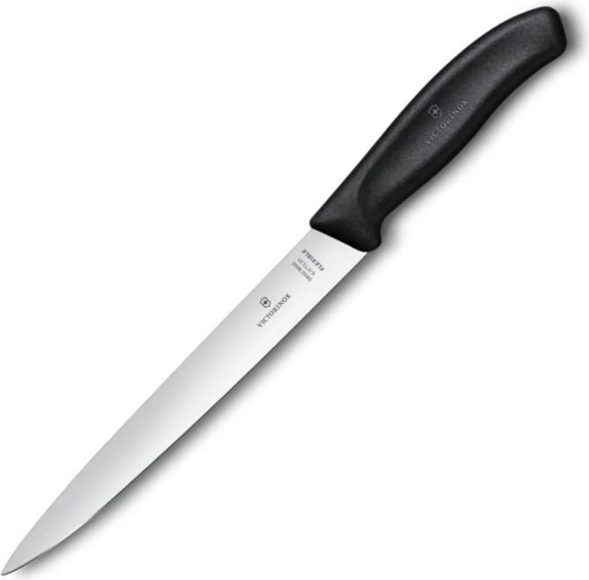 Flexible Klinge des Victorinox Filetiermessers in Seitenansicht