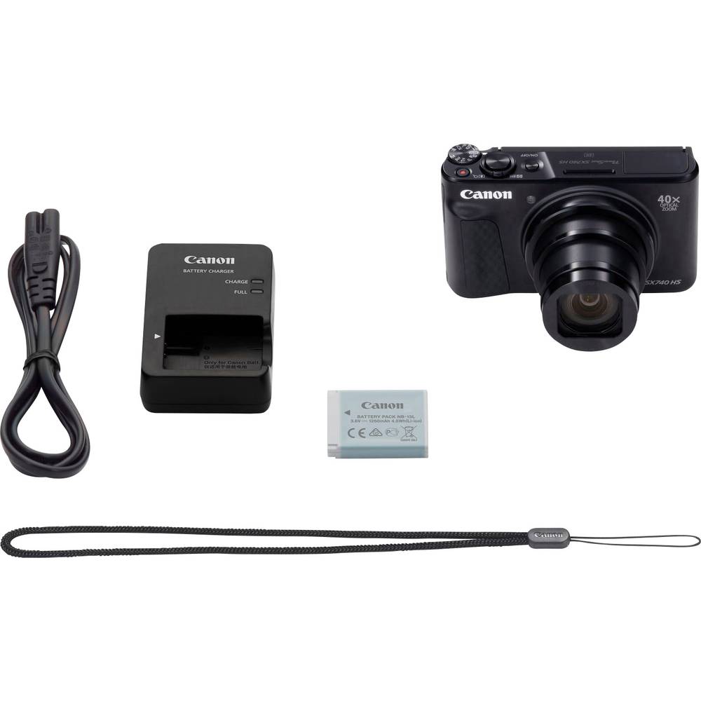 Canon PowerShot SX740 HS Digitalkamera 20.3 Megapixel Opt. Zoom: 40 x Schwarz