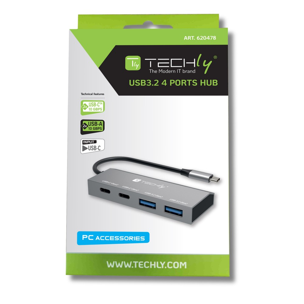 Techly IUSB32C-HUB4AC2