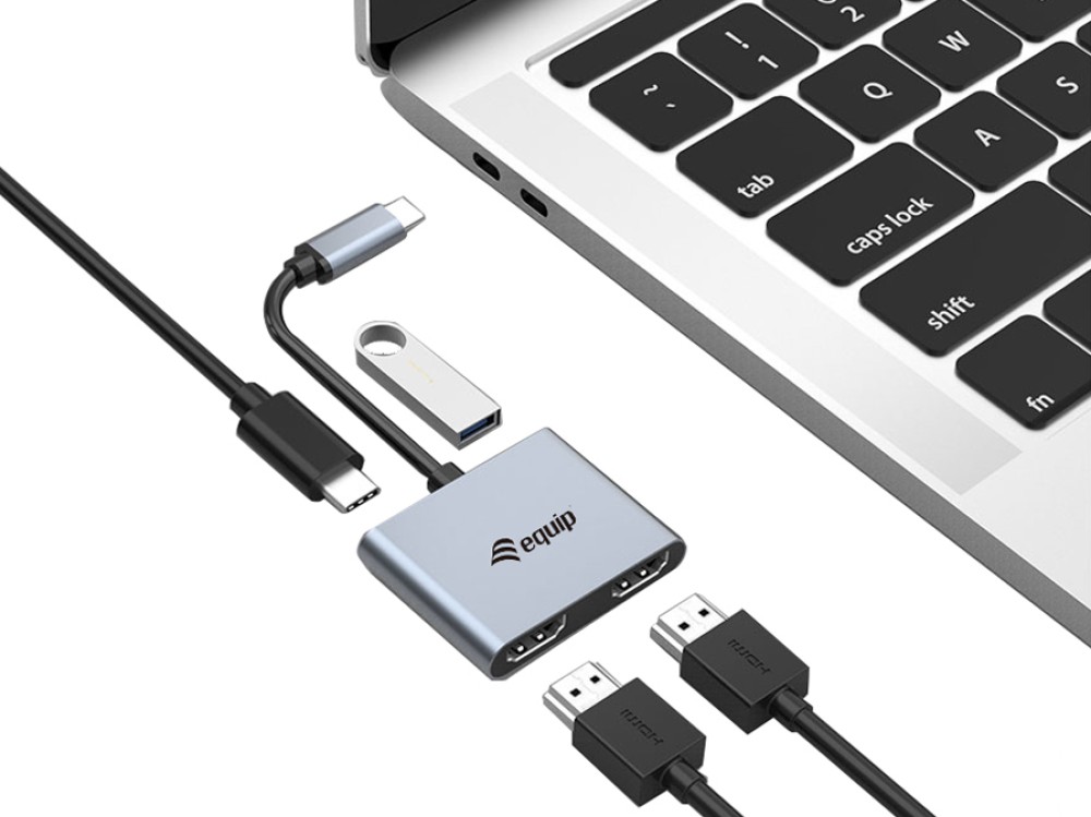 Equip 4-in-1 Dual-HDMI-Adapter
