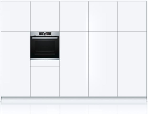 Baking, roasting, grilling: the Bosch HRG6769S6 Series 8 oven in silver can do it all