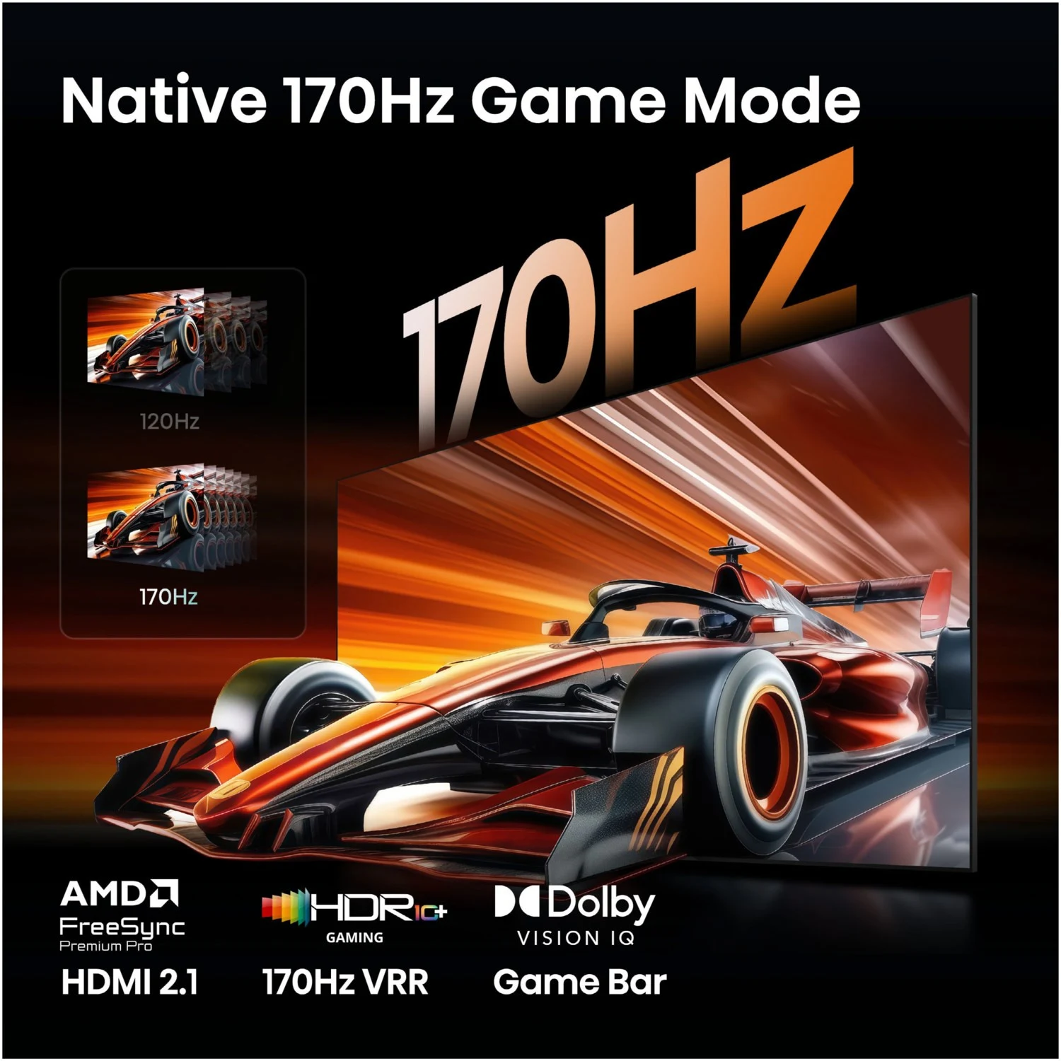Native 170Hz Game Mode Pro Gaming Szene