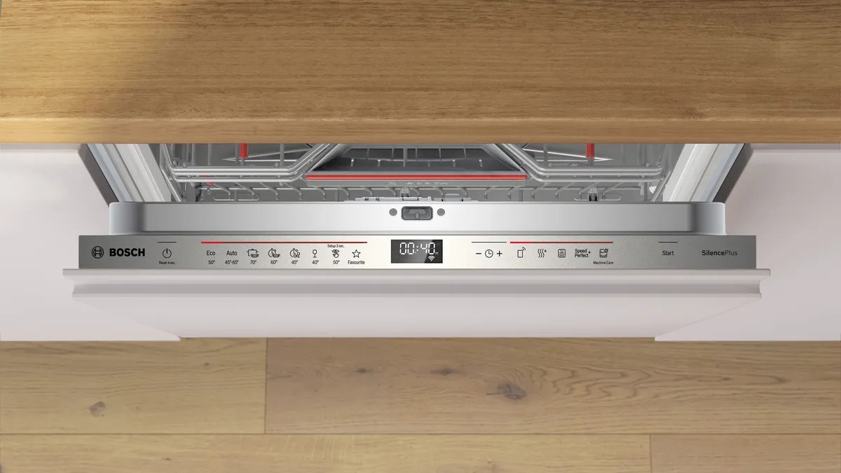 Home Connect Funktion Bosch SMD6ECX12E Geschirrspüler, Home Connect, App-Steuerung, Serie 6