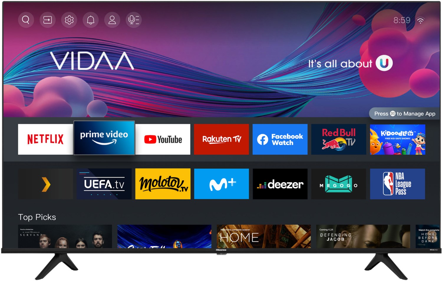 4K UHD-Auflösung von Hisense eine atemberaubende Bildqualität und gestochen scharfe Klarheit.