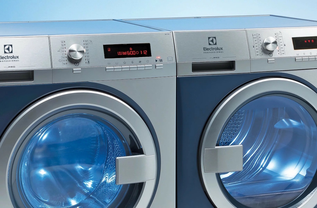 Detailansicht des leicht zugänglichen Flusensiebs zur einfachen Wartung