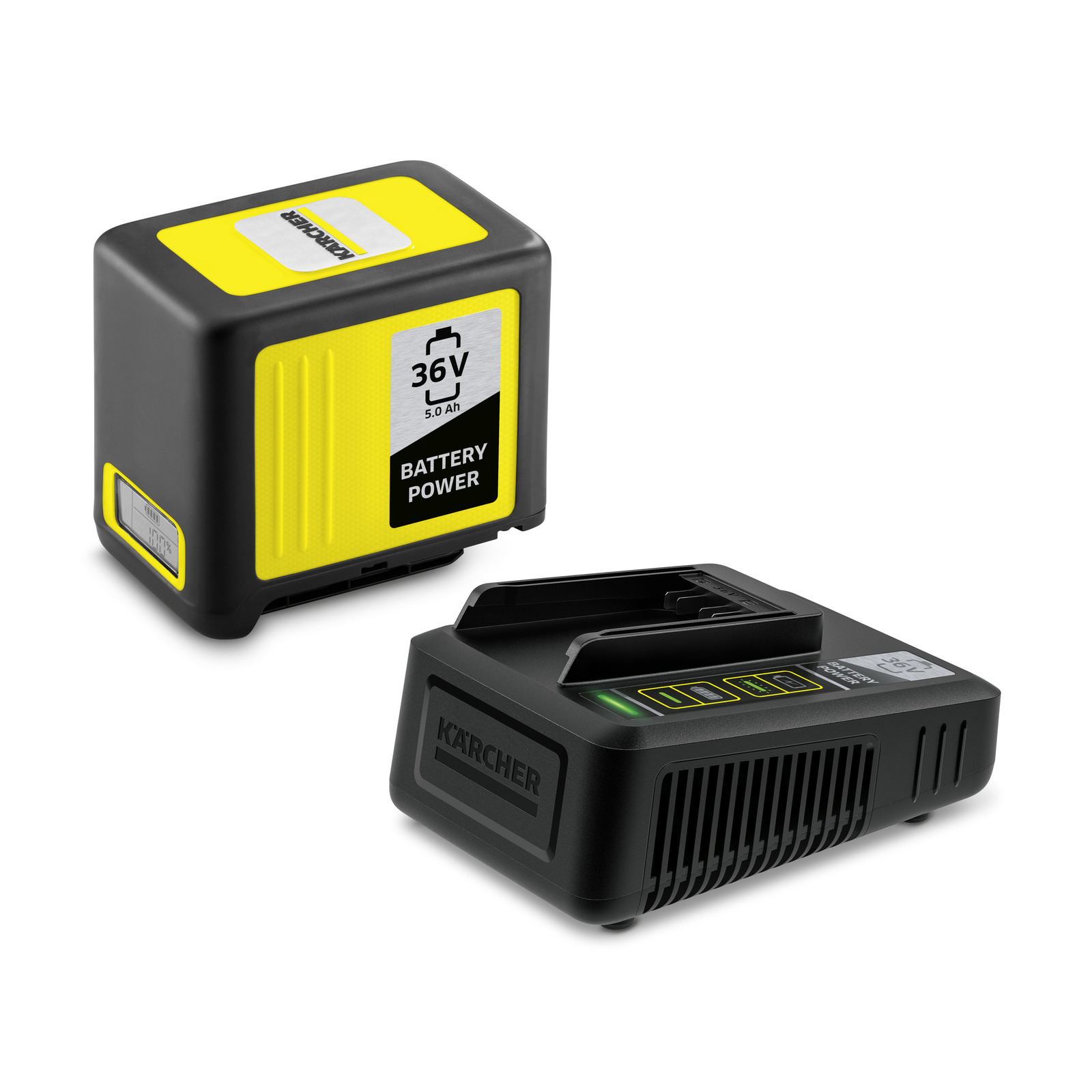 1ERF5Z3XtQ3by1 KÄRCHER Starter Kit Battery Power 36/50 inkl. 36 V / 5,0 Ah Power-Wechselakku und 36-V-Schnellladege