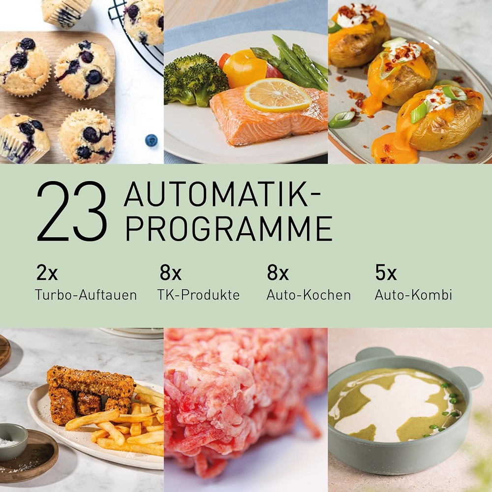 Vielfältige Automatikprogramme und Junior Menü