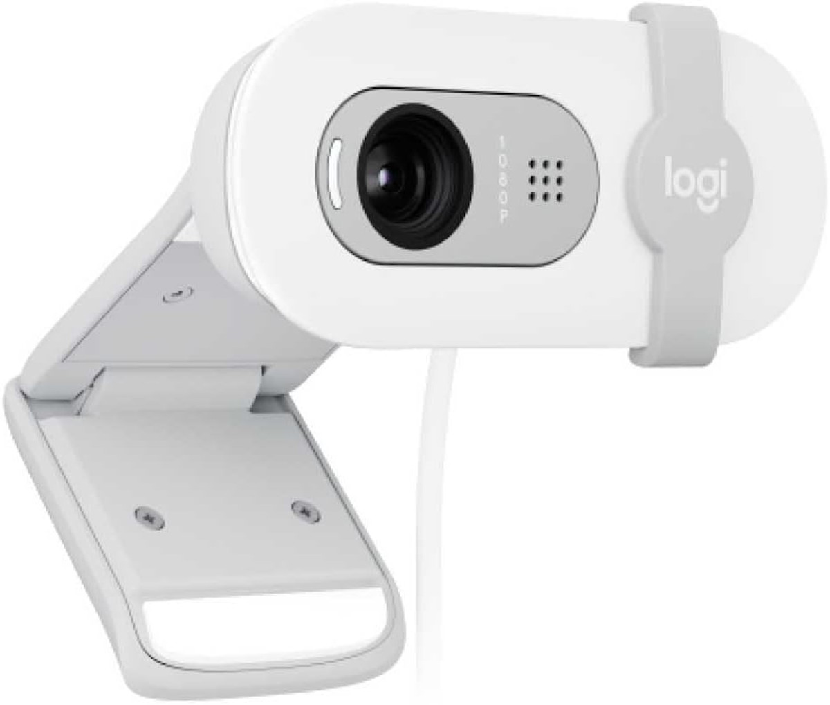 Logitech Brio 100 Full HD Webcam White - Front View