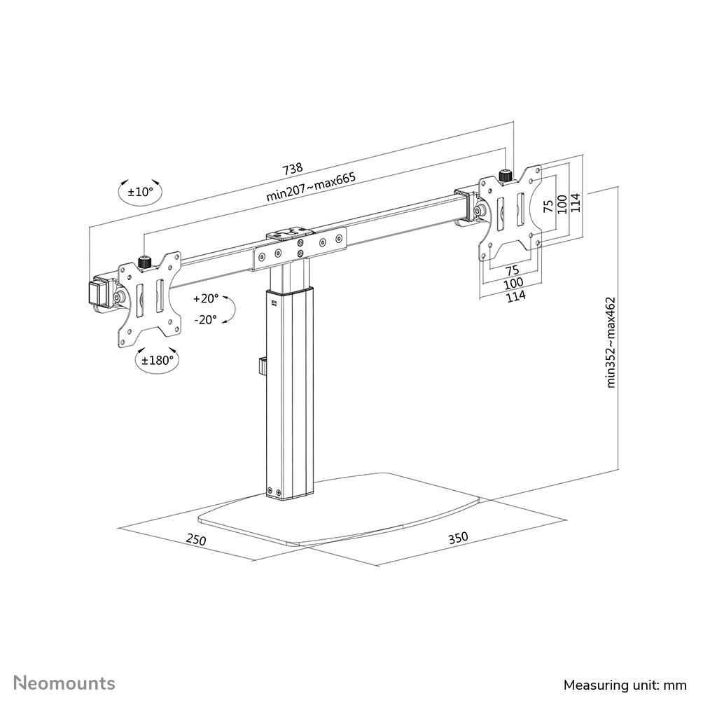 Neomounts FPMA-D865DBLACK
