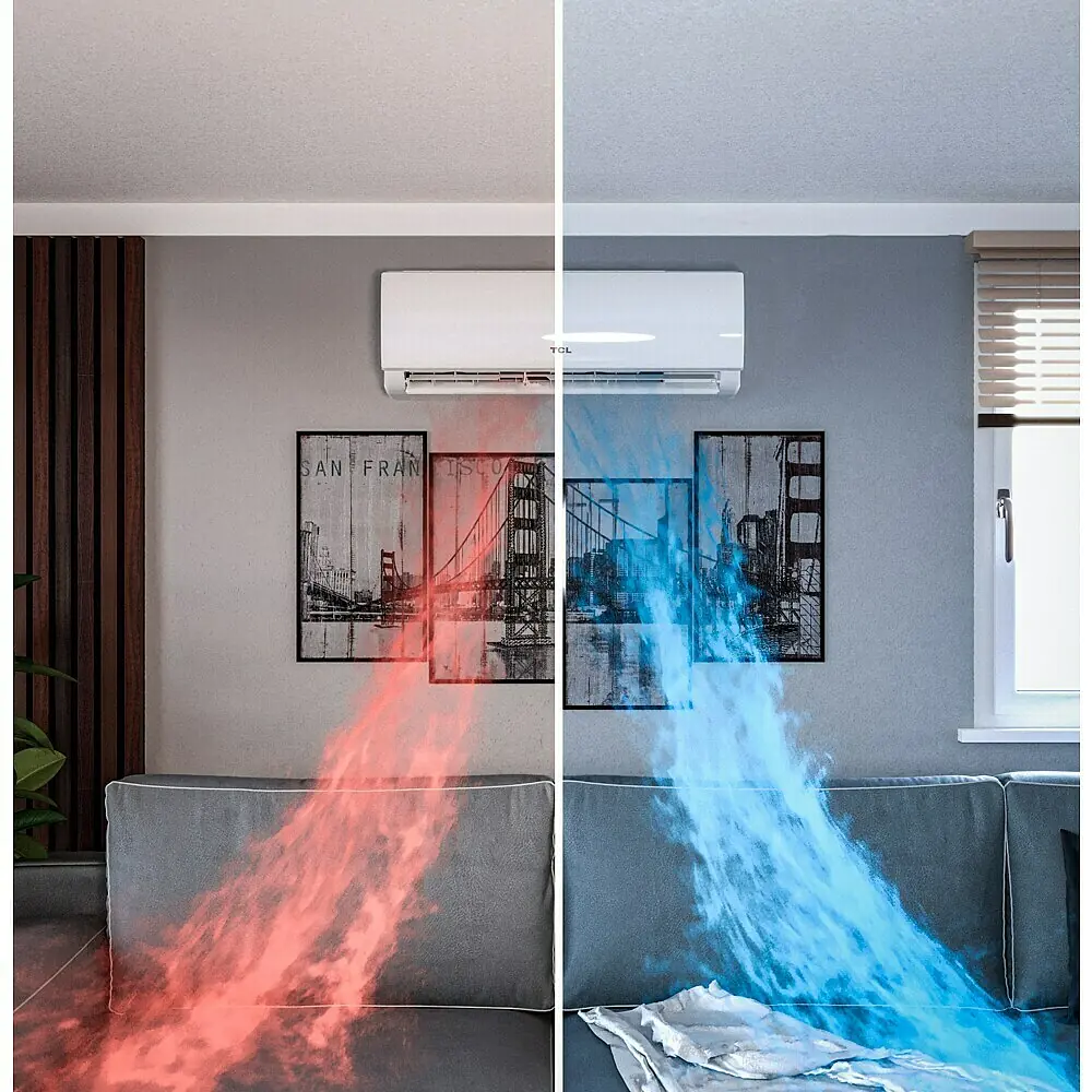 TCL Split Air Conditioner Set TAC-12CHSD/TPG11 QC | 3.4 kW | 12,000 BTU | Quick-Connect | Inverter Heat Pump | App & Alexa