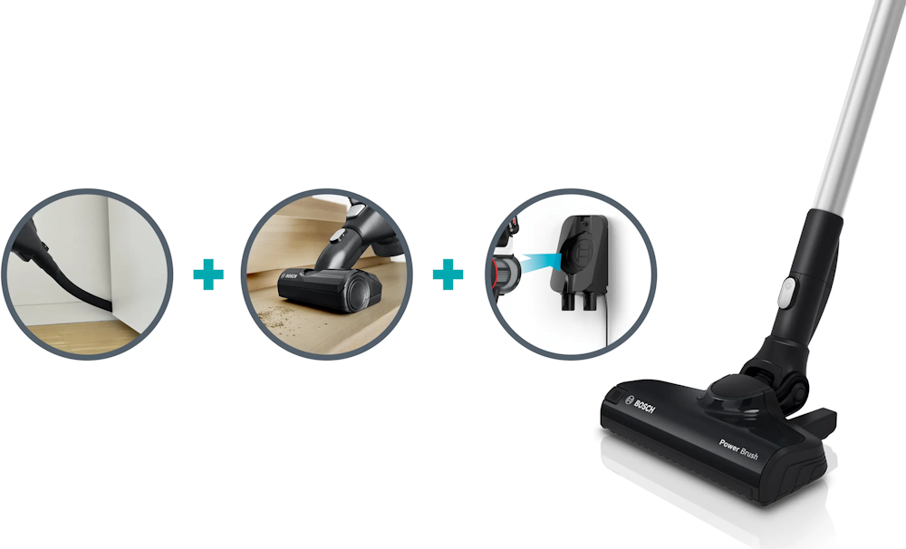 Bosch BKS611MTB Unlimited 6 Cordless Vacuum Cleaner | Lightweight | TurboSpin Motor &amp; Mini Turbo Nozzle
