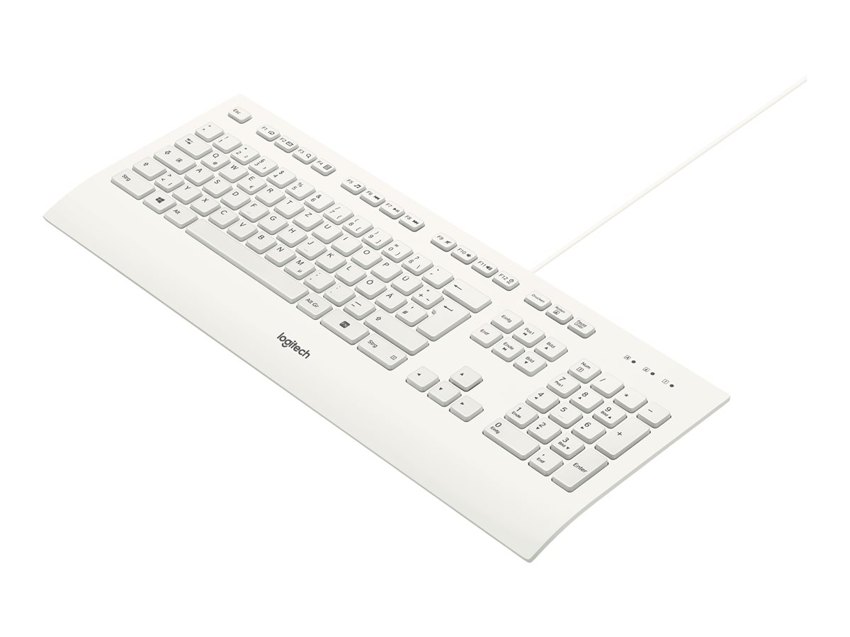 Logitech K280e Business USB Tastatur QWERTZ, weiß