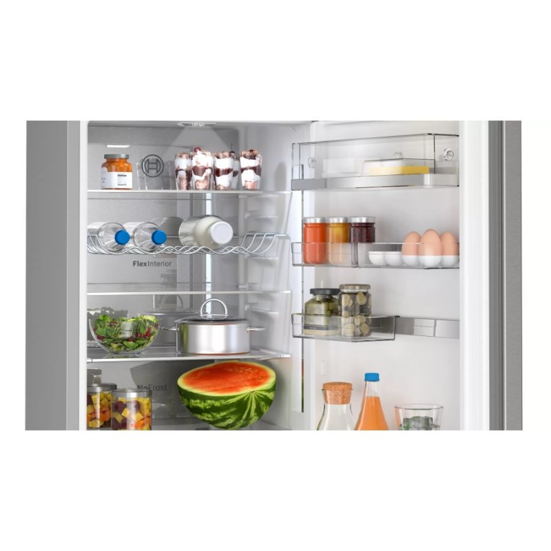 BOSCH Kühl-Gefrier-Kombination KGN39AIBT, EEK: B, Edelstahl mit Antifingerprint, Freistehend, 203 x 60 cm, 4242005253326