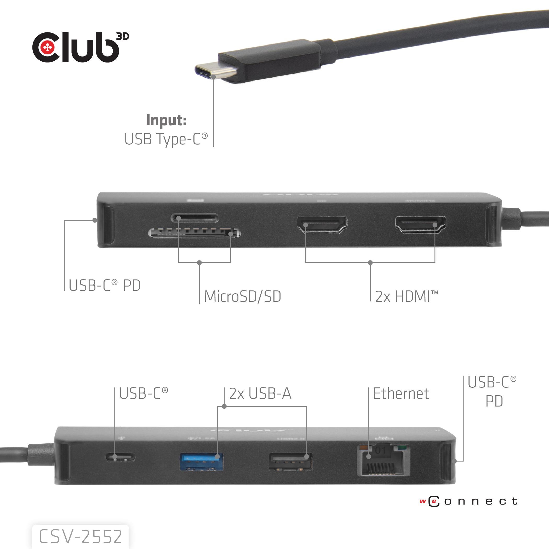 Club 3D CSV-2552
