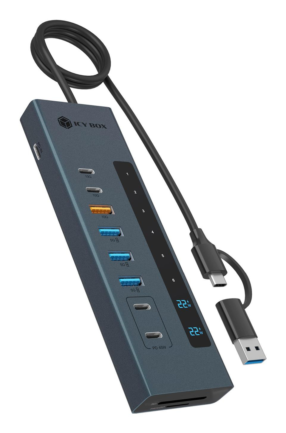 ICY BOX IB-HUB1742CR-C2PD