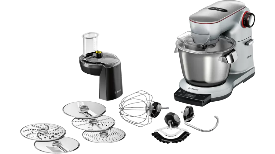 BOSCH Series 8 Food Processor with Scales MUM9DX5S31 OptiMUM 1600 W Silver, Black