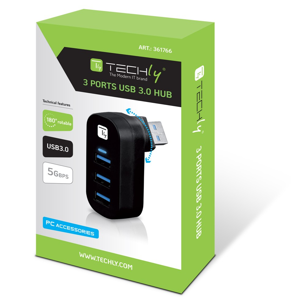 Techly IUSB3-HUB3-ROTB