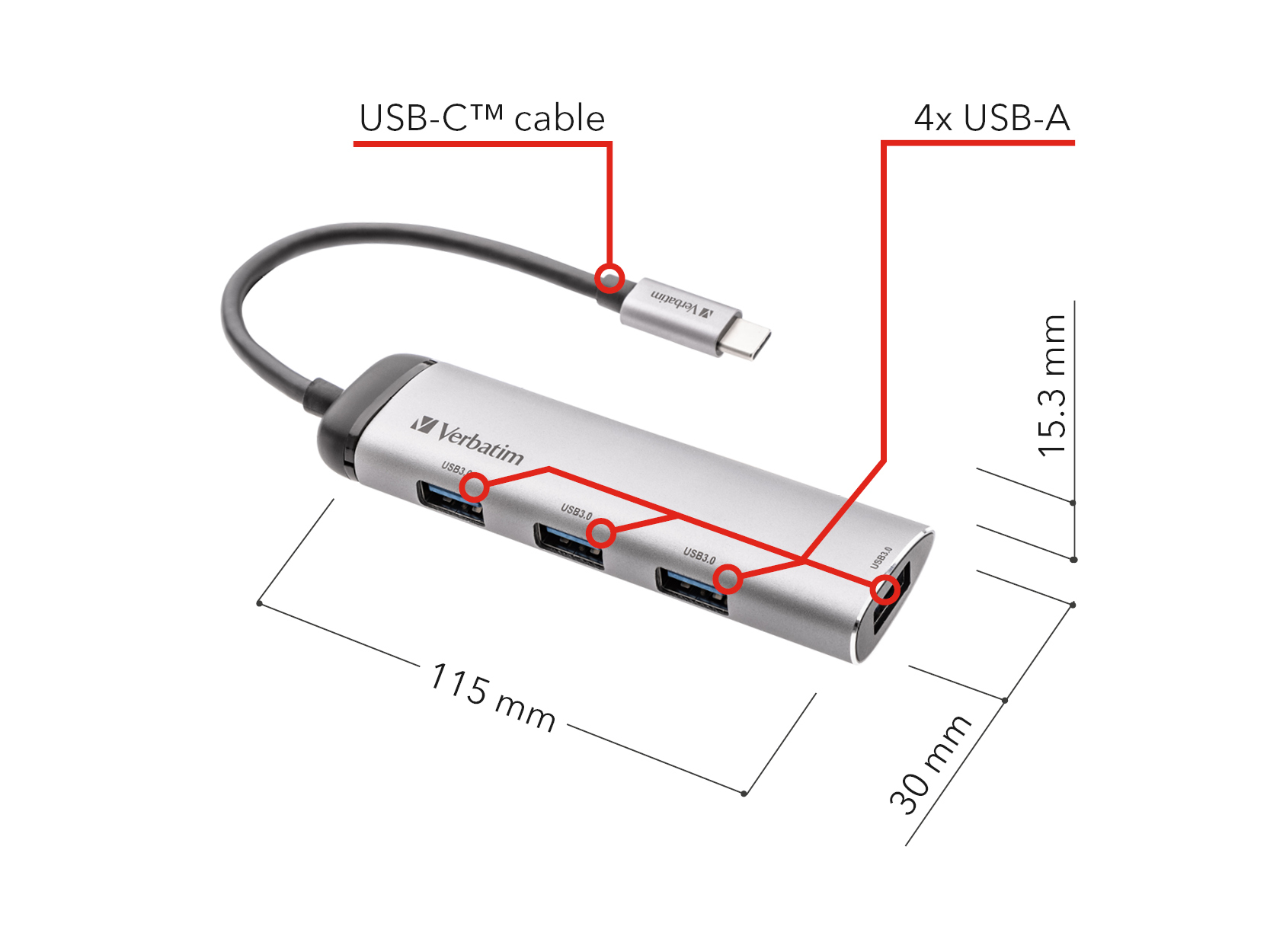 Verbatim USB-C Multiport-Hub
