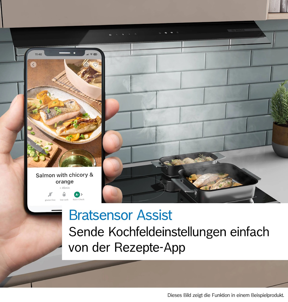 Bosch PerfectFry Plus frying sensor for precise temperature control