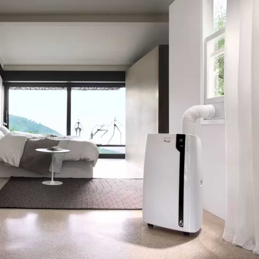 De'Longhi Pinguino PAC EX100 Silent: Energieeffiziente Klimaanlage (EEK A++) für ein angenehmes Raumklima. Reduziert Energiekosten. Umweltfreundlich und leise.